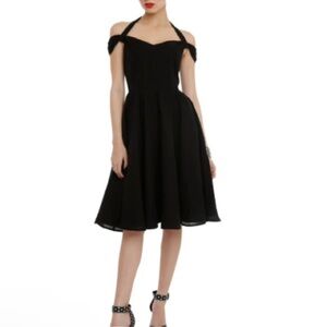 Hell Bunny Vixen Eveline Swing Dress Black